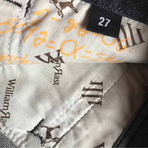 NWT Y2K Extreme Low Rise Tuxedo Stripe William Rast Savoy Flare Jeans immaculate - Picture 3 of 5